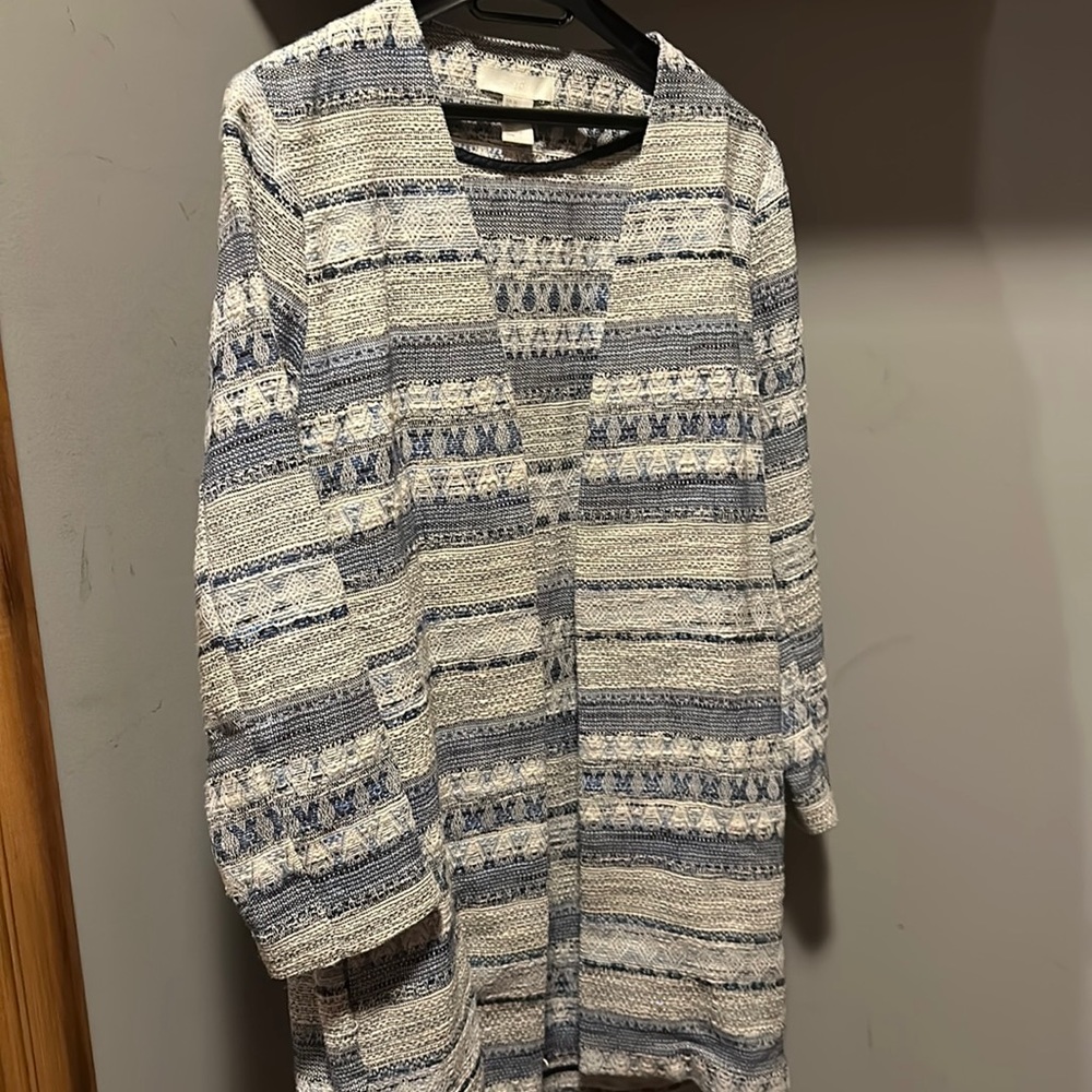 H&M open front cotton coat